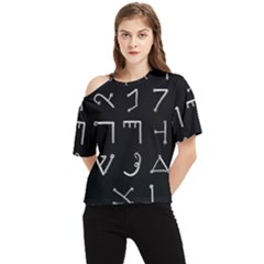 Heinrich Cornelius Agrippa Of Occult Philosophy 1651 Passing Of The River Collected Inverted Square One Shoulder Cut Out Tee by WetdryvacsLair