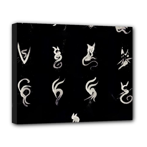 Katzen Cats Deluxe Canvas 20  X 16  (stretched) by WetdryvacsLair