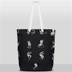 Katzen Cats Full Print Rope Handle Tote (small) by WetdryvacsLair
