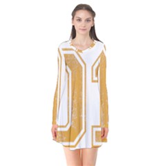 1 Best Dad Long Sleeve V-neck Flare Dress by blackacturus