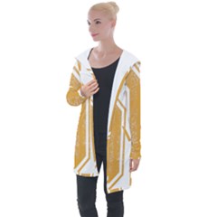 1 Best Dad Longline Hooded Cardigan by blackacturus