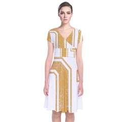 1 Best Dad Short Sleeve Front Wrap Dress by blackacturus