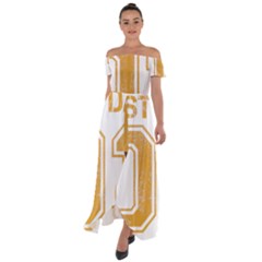1 Best Dad Off Shoulder Open Front Chiffon Dress by blackacturus