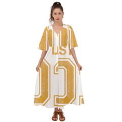 1 Best Dad Kimono Sleeve Boho Dress by blackacturus