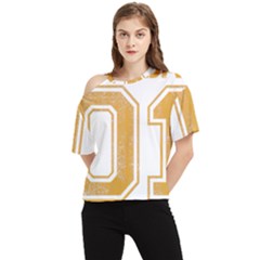 1 Best Dad One Shoulder Cut Out Tee by blackacturus