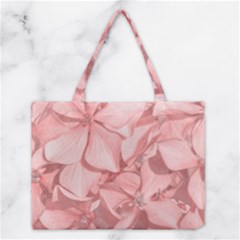 Coral Colored Hortensias Floral Photo Medium Tote Bag by dflcprintsclothing
