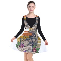 Possum - Mentally Sick Physically Thick Plunge Pinafore Dress by Valentinaart