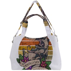 Possum - Mentally Sick Physically Thick Double Compartment Shoulder Bag by Valentinaart