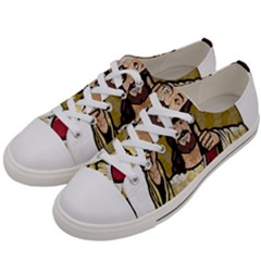 Buddy Christ Women s Low Top Canvas Sneakers by Valentinaart
