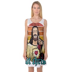 Got Christ? Sleeveless Satin Nightdress by Valentinaart