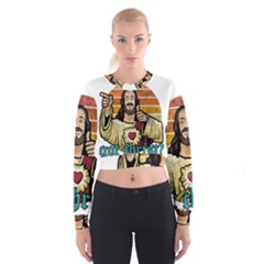 Got Christ? Cropped Sweatshirt by Valentinaart