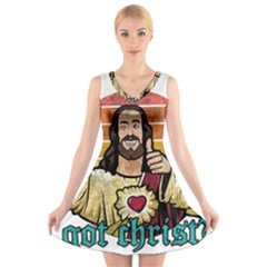 Got Christ? V-neck Sleeveless Dress by Valentinaart