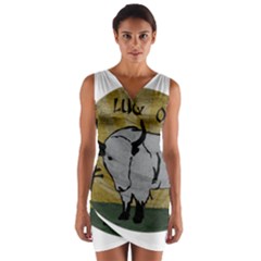 Chinese New Year ¨c Year Of The Ox Wrap Front Bodycon Dress by Valentinaart