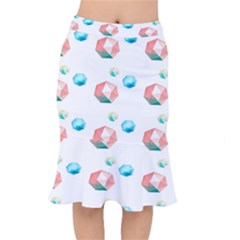 Diamonds Short Mermaid Skirt by Sparkle