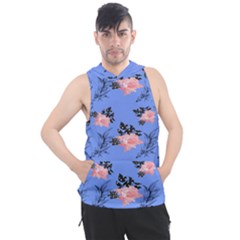 Flowers Pattern Men s Sleeveless Hoodie by Sparkle