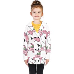 Go To Hell Kids  Double Breasted Button Coat by Valentinaart