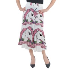 Go To Hell Midi Mermaid Skirt by Valentinaart