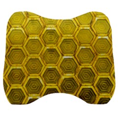 Hexagon Windows Velour Head Support Cushion by essentialimage