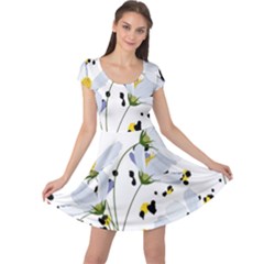 Tree Poppies  Cap Sleeve Dress by Sobalvarro