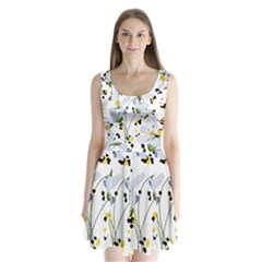 Tree Poppies  Split Back Mini Dress  by Sobalvarro