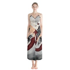 Bama Mermaid Button Up Chiffon Maxi Dress by CKArtCreations