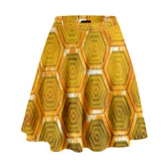 Hexagon Windows High Waist Skirt by essentialimage