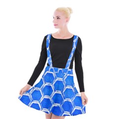 Hexagon Windows Suspender Skater Skirt by essentialimage