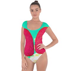Two Hearts Short Sleeve Leotard  by essentialimage