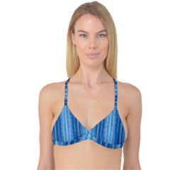 Ambient 1 In Blue Reversible Tri Bikini Top by bruzer