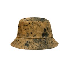 Orange Grunge Print Bucket Hat (kids) by dflcprintsclothing