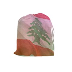 Lebanon Drawstring Pouch (large) by AwesomeFlags