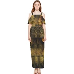 Surreal Steampunk Queen From Fonebook Draped Sleeveless Chiffon Jumpsuit by 2853937