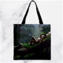 Wooden Child Resting On A Tree From Fonebook Zipper Grocery Tote Bag View1