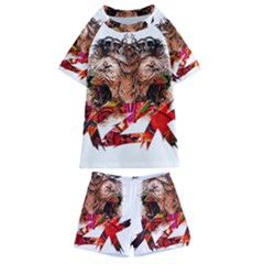 Xzk8 Kids  Swim Tee And Shorts Set by XzoticKingdom4U