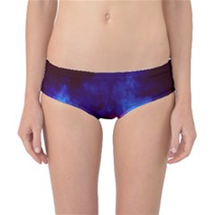 Colorful Pink And Blue Disco Smoke - Mist, Digital Art Classic Bikini Bottoms by picsaspassion