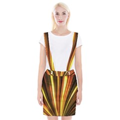 Energy Flash Futuristic Glitter Braces Suspender Skirt by Dutashop