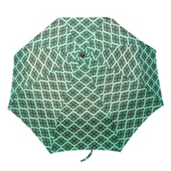 Pattern Texture Geometric Pattern Green Folding Umbrellas by Dutashop