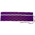 Pattern Texture Geometric Patterns Purple Roll Up Canvas Pencil Holder (L) View2