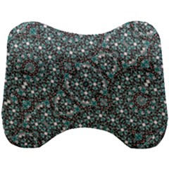 Intricate Texture Ornate Camouflage Pattern Head Support Cushion by dflcprintsclothing