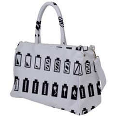 Battery Icons Charge Duffel Travel Bag by Dutashop