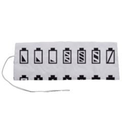 Battery Icons Charge Roll Up Canvas Pencil Holder (s) by Dutashop