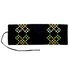 Pattern Background Vector Seamless Roll Up Canvas Pencil Holder (m) by Dutashop