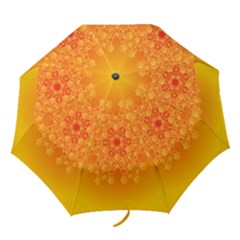 Fractal Yellow Orange Folding Umbrellas by Dutashop