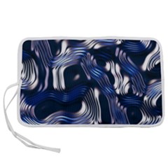 Structure Blue Background Pen Storage Case (l) by Dutashop