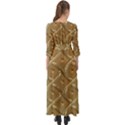 Gold Background Modern Button Up Boho Maxi Dress View2