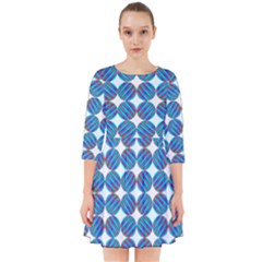 Geometric Dots Pattern Smock Dress by Dutashop