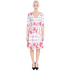 Folk Ornament Wrap Up Cocktail Dress by Eskimos