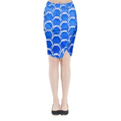 Hexagon Windows Midi Wrap Pencil Skirt by essentialimage365