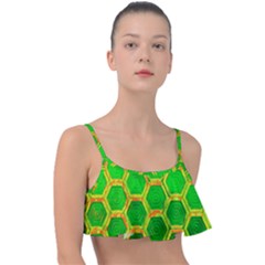 Hexagon Window Frill Bikini Top by essentialimage365