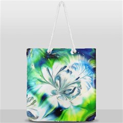 1lily Full Print Rope Handle Tote (large) by BrenZenCreations
